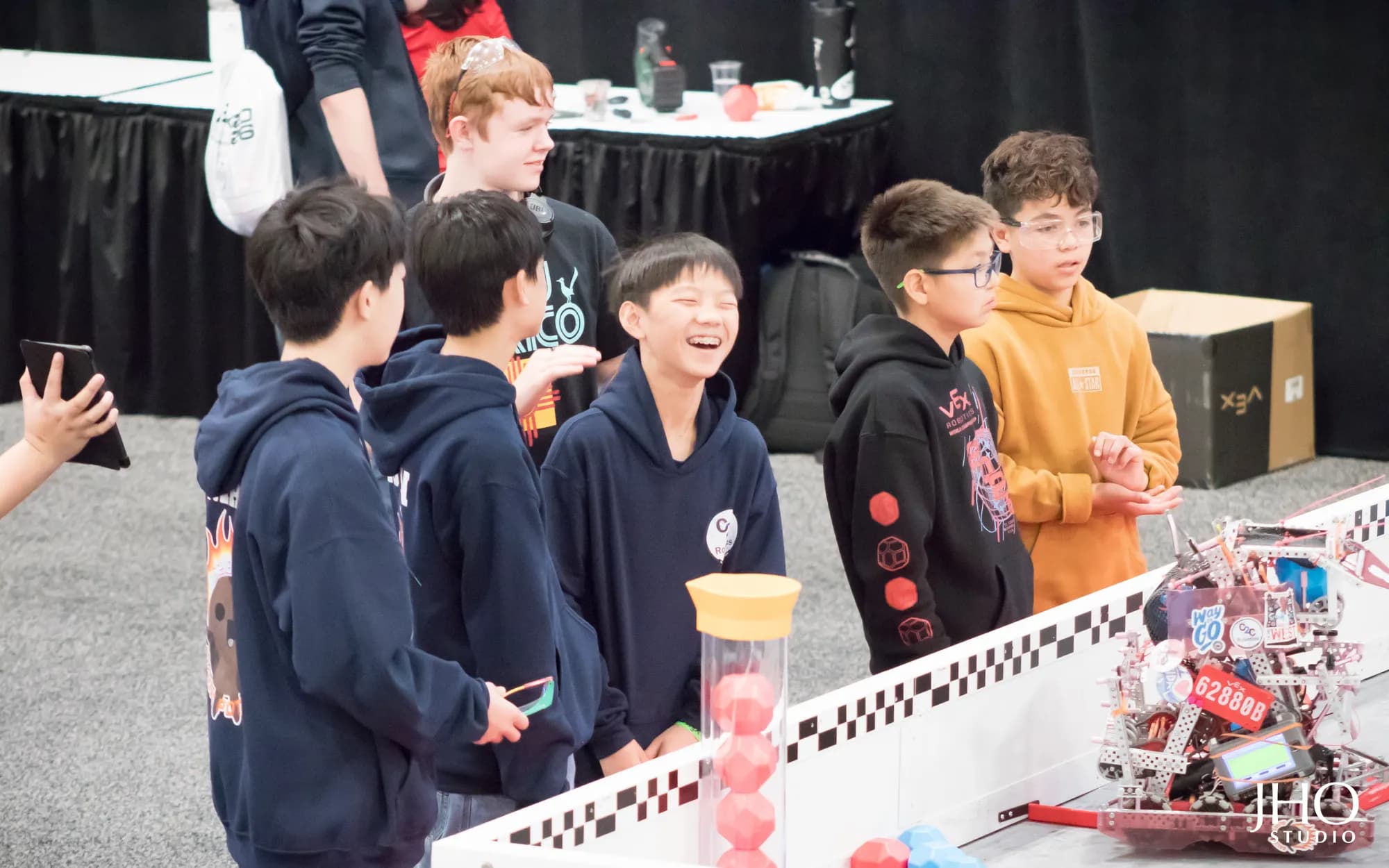 C2C Robotics students at a competition